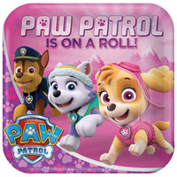 Paw Patrol Fyrkantiga Tallrikar Rosa