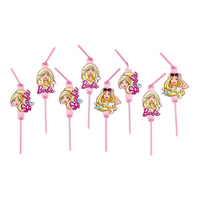 Sugrör Barbie Popstar - 8-pack